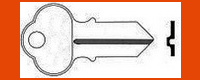 1155 Key Double Sided CHICAGO LOCK
